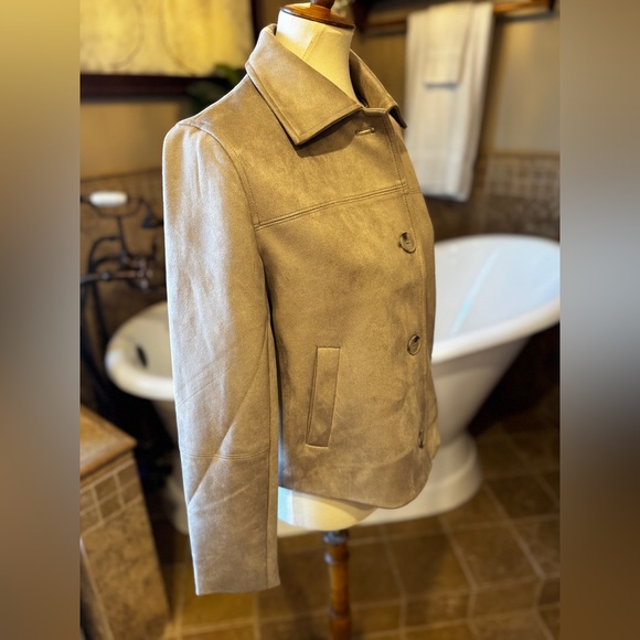 Bailey 44 Women's Beige faux suede Jacket size small - Picture 4 of 6